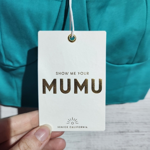 Show Me Your Mumu Women's Turquoise Crop Top Size S. NWT - Picture 4 of 7